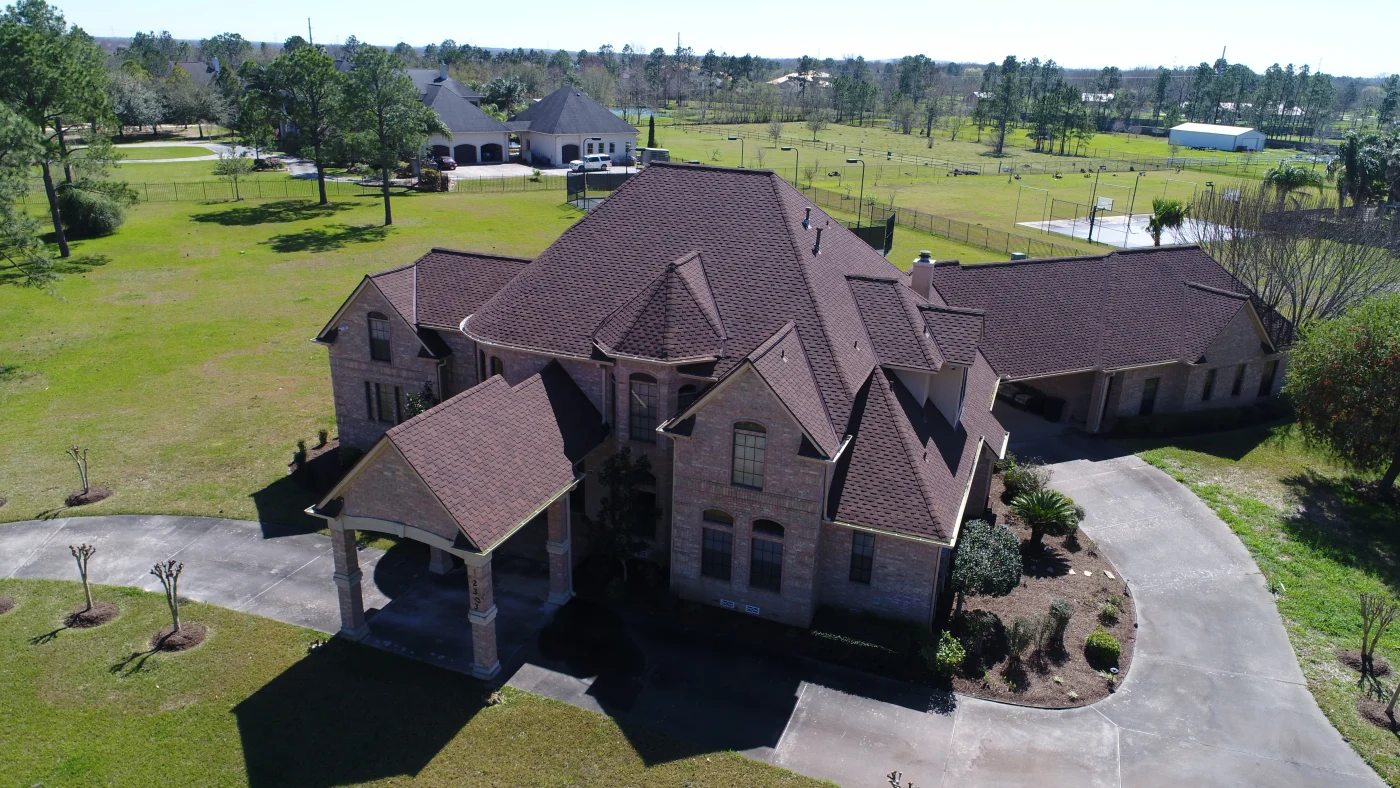 Gaf Grand Sequoia Mesa Brown Timbertex Stormguard Roof Replacement Best Roofer In Friendswood Texas