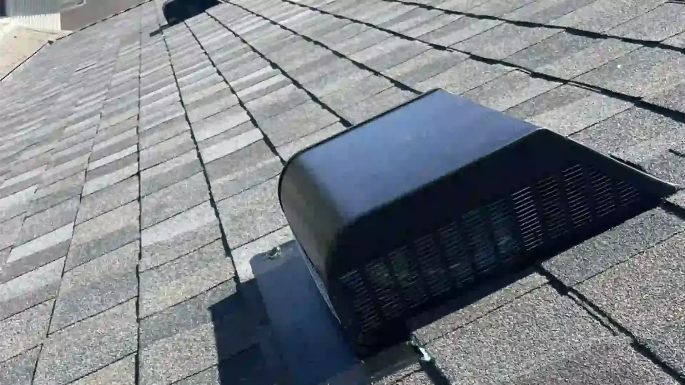 Roof-Replacement-with-GAF-Shingles-American-Harvest-with-Lomanco-750-air-hawk-and-cobravent-ridgevent