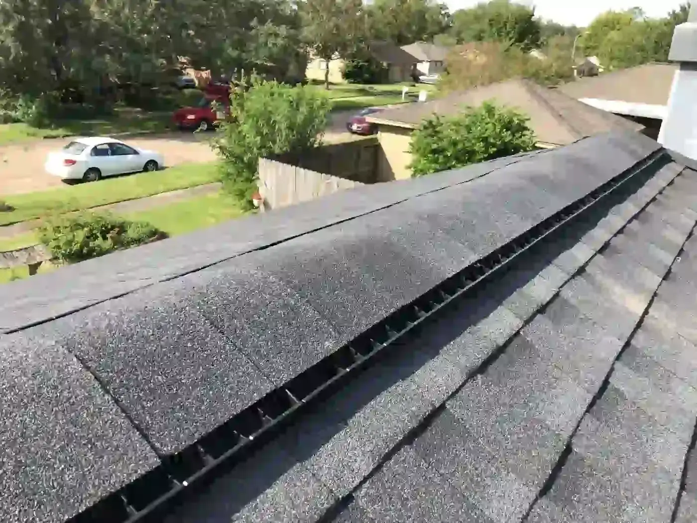 Gaf Cobravent Iii External Baffle Ridge Vent By Master Elite Roofer Brinkmann Pearland Tx